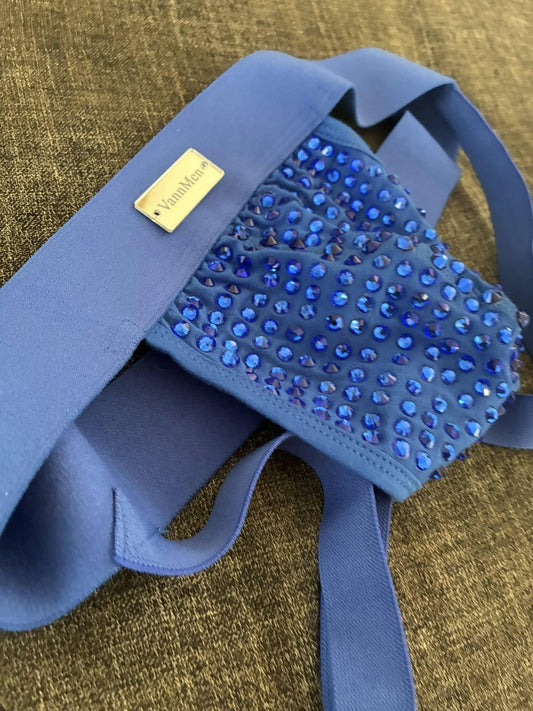 Handmade crystals stoned male gay party pride jockstraps.