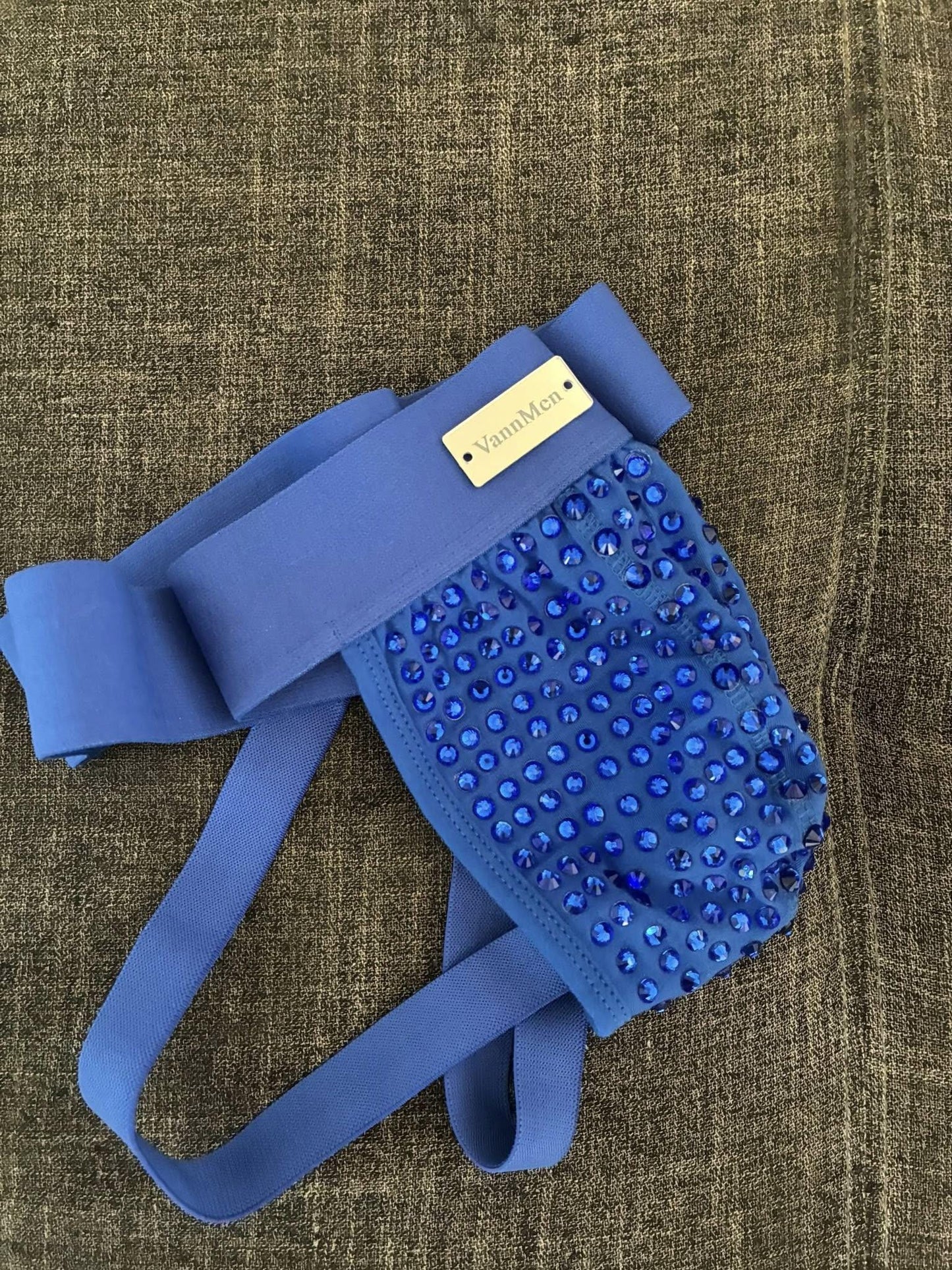 Handmade crystals stoned male gay party pride jockstraps.