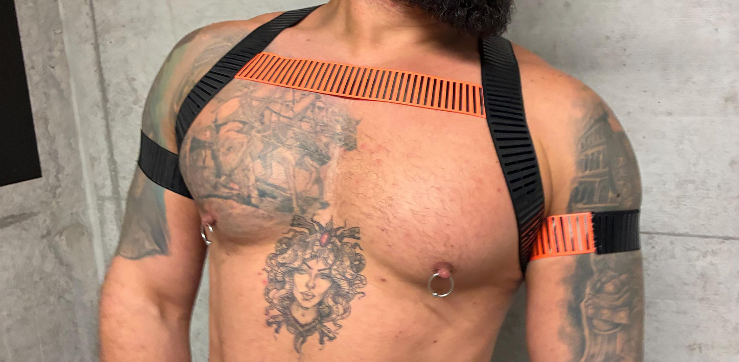 Elastic handmade male gay party outfit harness Halloween